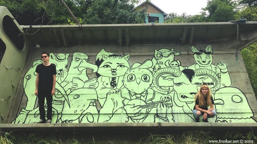 News - First murals painted on Fruška gora