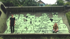 First murals painted on Fruška gora